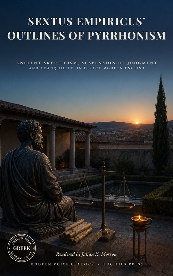 Sextus Empiricus' Outlines of Pyrrhonism cover
